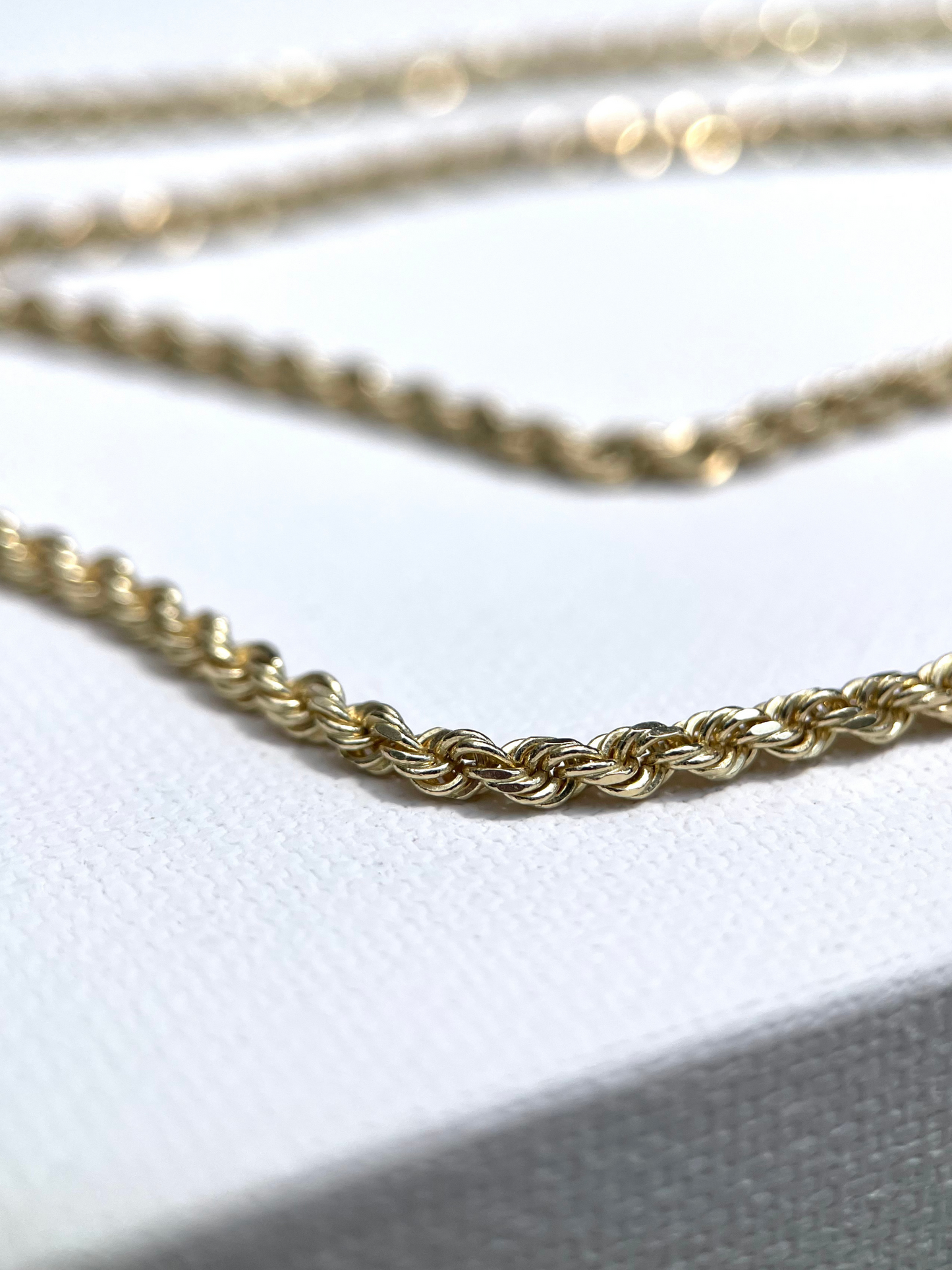 Classic Rope Chain Bracelet - 14 K Yellow Gold